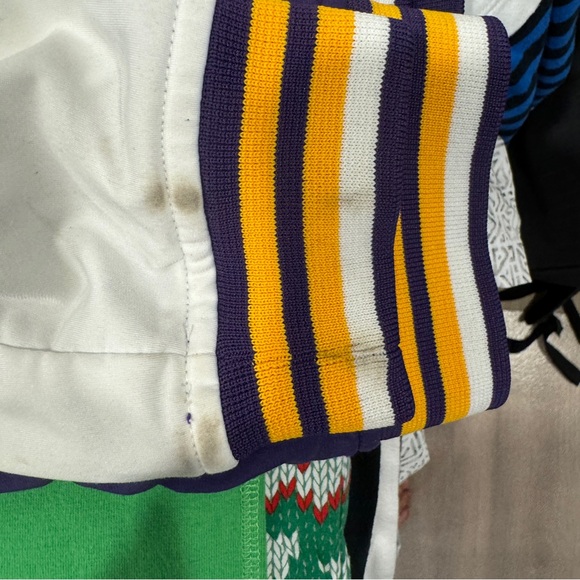 NFL Minnesota Vikings Men’s zip up sweater size XL white purple and gold - Picture 8 of 9